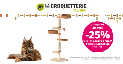 Carquefou - 25% de remise sur les arbres à chats