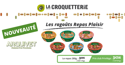 NOUVEAUTÉ : Les ragoûts Repas Plaisir pour chien !
