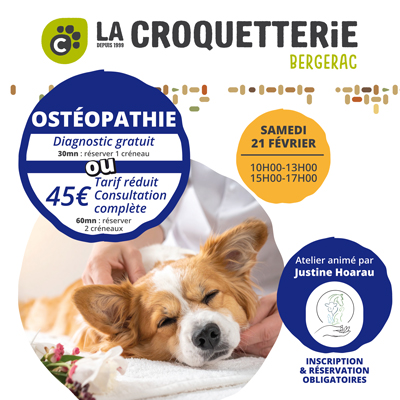 Bergerac - Atelier ostéopathie samedi 21 février