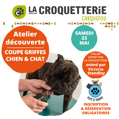 Carquefou - Atelier découverte coupe griffes samedi 23 mai