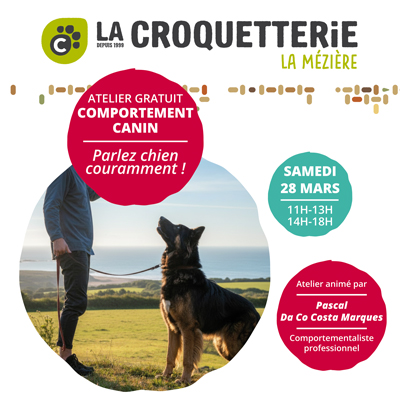 La Mézière - Atelier gratuit Comportement canin samedi 28 mars
