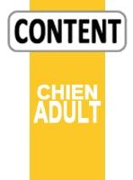 content adult chien